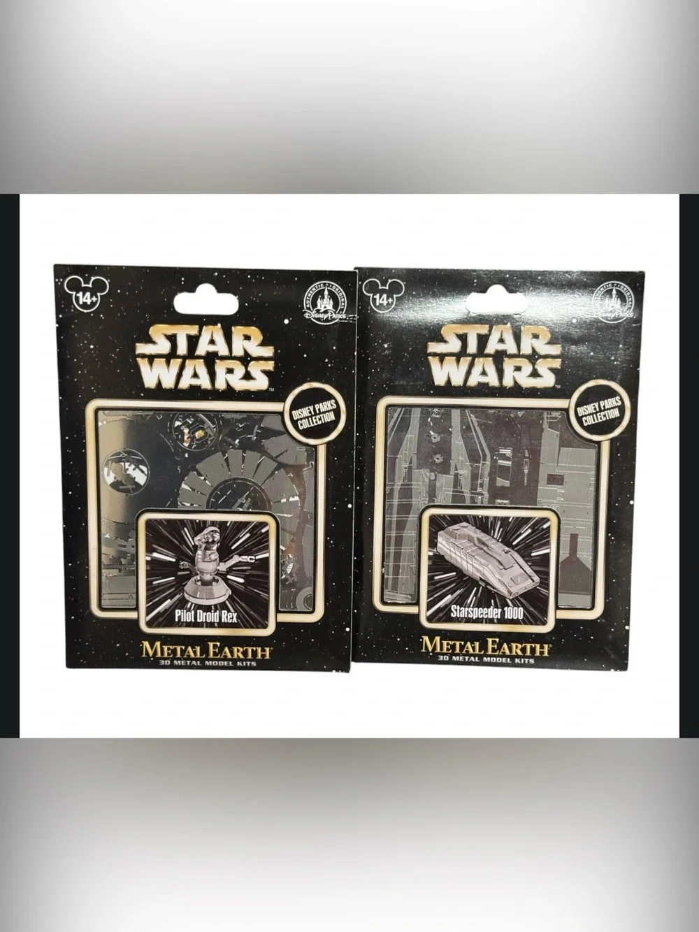 STAR WARS PILOT DROID REX METAL MODEL KIT 3D & Star Wars Starspeeder 1000